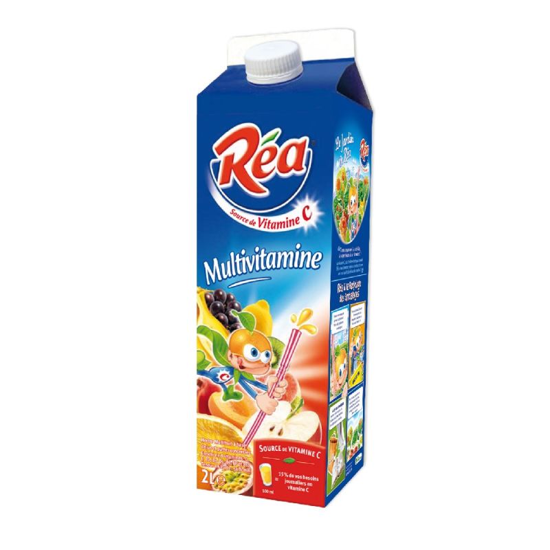 Rea Boisson Aux Fruits Multivitamines La Brique De 2L