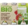 Carrefour Bio 6X100G Yab Fraise Crf