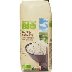 Carrefour Bio 500G Riz Basmati 1/2 Complet Crf