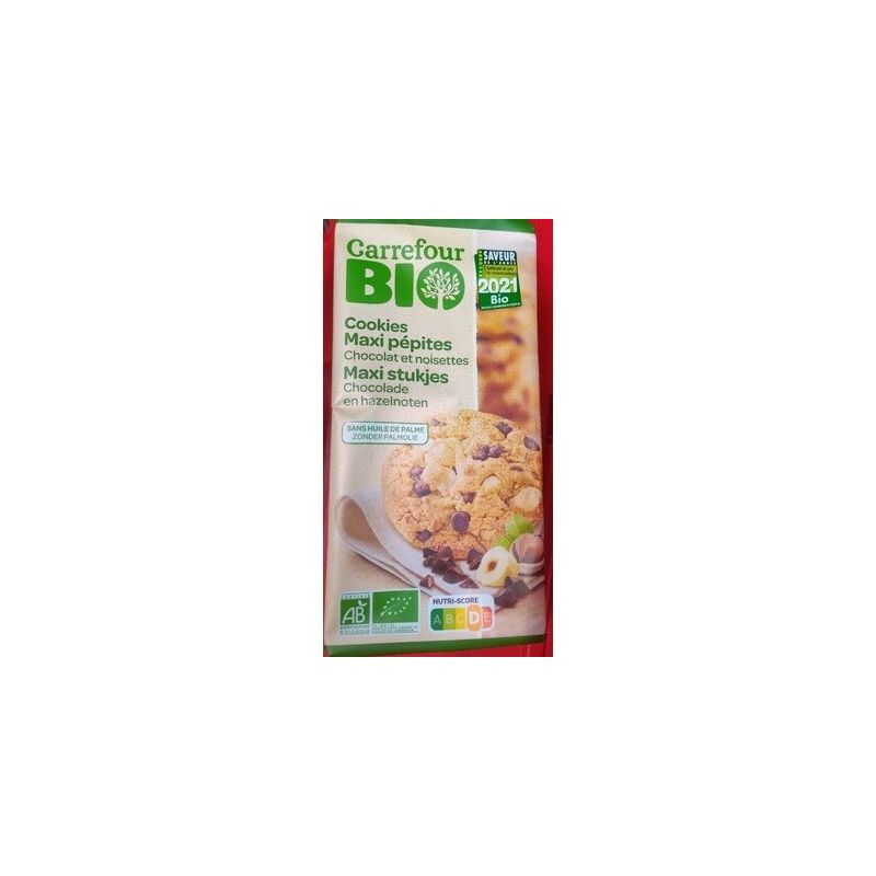 Carrefour Bio 184G Cookies Noisette Crf