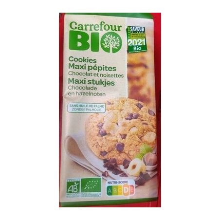 Carrefour Bio 184G Cookies Noisette Crf