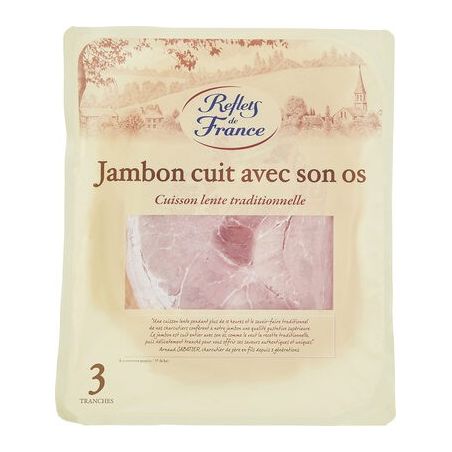 Reflets De France 180G 3T Jambon Cuit Avec Son Os Rdf