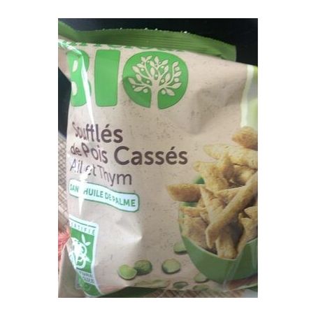 Carrefour Bio 60G Soufflés Pois Cassés Ail Et Thym Crf