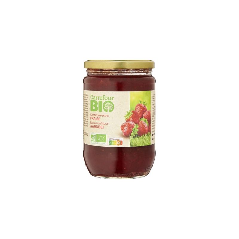 Carrefour Bio 760G Confiture Fraise Crf