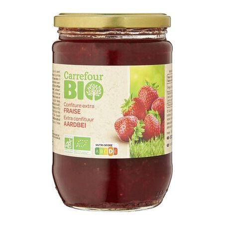 Carrefour Bio 760G Confiture Fraise Crf