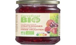 Carrefour Bio 360G Confiture 4 Fruits Rouges Crf