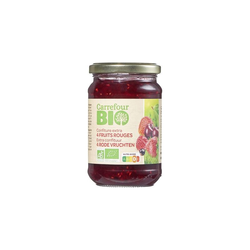 Carrefour Bio 360G Confiture 4 Fruits Rouges Crf