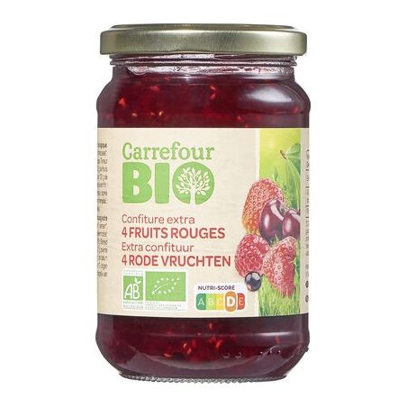 Carrefour Bio 360G Confiture 4 Fruits Rouges Crf