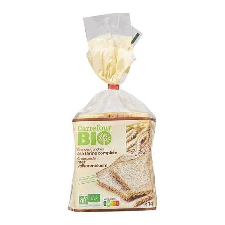 Carrefour Bio 500G Pain Mie Far Comp Crf