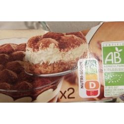 Carrefour Bio 2X90G Tiramisu Café Crf