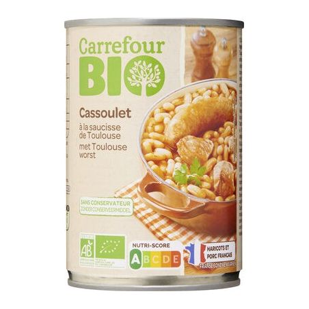 Carrefour Bio 420G Cassoulet Crf