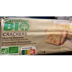 Carrefour Bio 250G Sésame Romarin Crackers Crf
