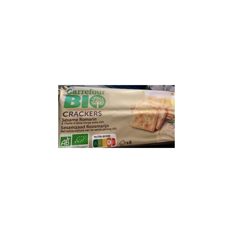 Carrefour Bio 250G Sésame Romarin Crackers Crf