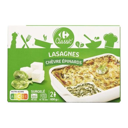 Crf Classic 600G Lasagne Chevre Epinard