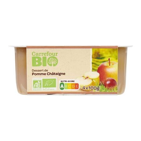 4X100G Compote Pomme Banane Andros - DRH MARKET Sarl