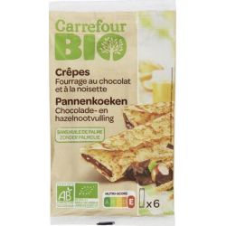 Carrefour Bio 180G 6 Crepe Chocolat Noisette Crf