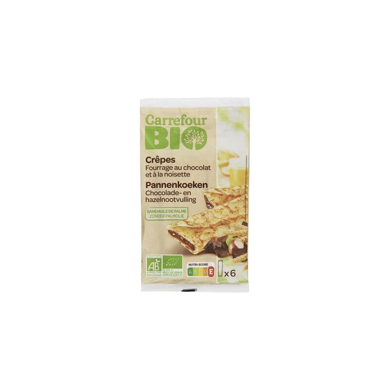 Carrefour Bio 180G 6 Crepe Chocolat Noisette Crf