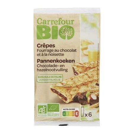 Carrefour Bio 180G 6 Crepe Chocolat Noisette Crf