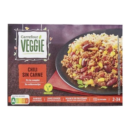 Carrefour Veggie 600G Chili Sin Carne Crf
