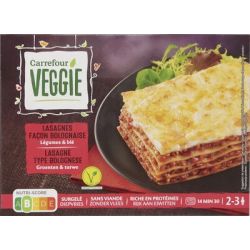 Carrefour Veggie 600G Lasagne Vegetal Crf