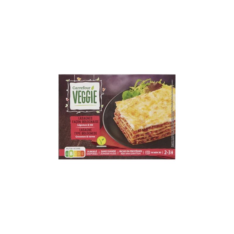 Carrefour Veggie 600G Lasagne Vegetal Crf