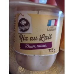 Crf Original 4X115G Dessert Riz Au Lait Rhum Raisin