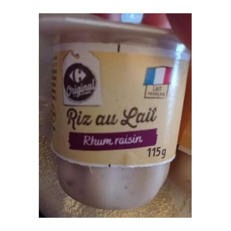 Crf Original 4X115G Dessert Riz Au Lait Rhum Raisin