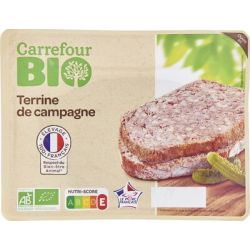 Carrefour Bio 150G Terrine Campagne Crf