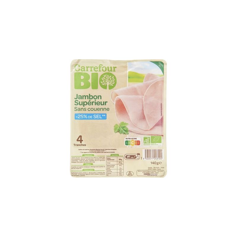 Carrefour Bio 140G Jb Sup Dd Tsr 4T Crf