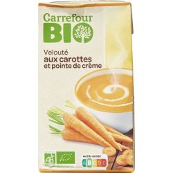 Carrefour Bio 1L Veloute Carotte Pointe De Creme Crf