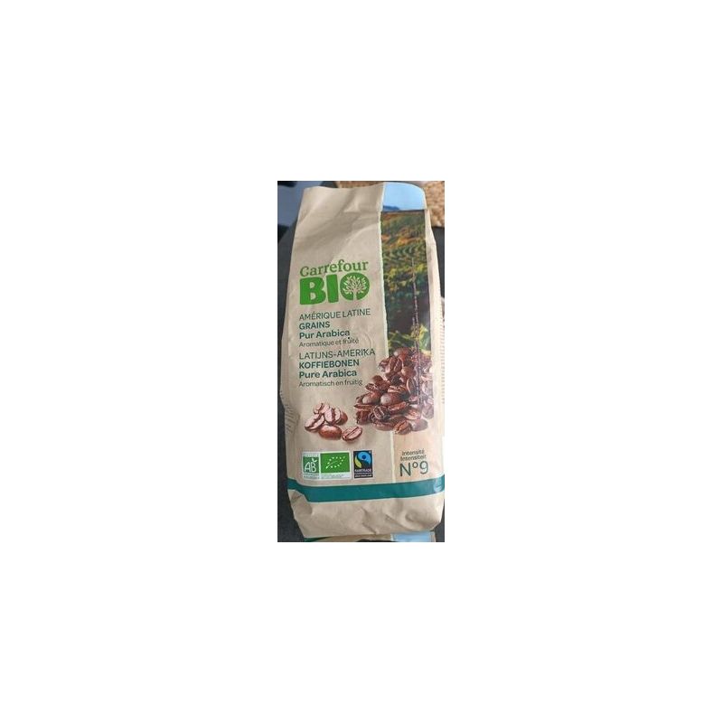Carrefour Bio 500G Cafe Grain Amerique Latine Crf