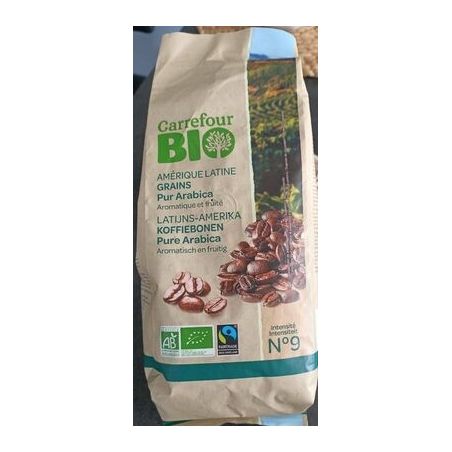 Carrefour Bio 500G Cafe Grain Amerique Latine Crf