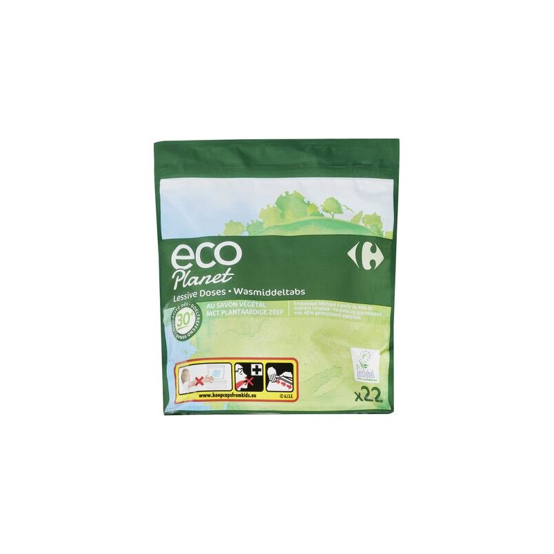 Carrefour Ecoplanete X22 Lessive Savon Vegan Crf Eco