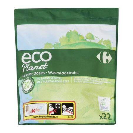 Carrefour Ecoplanete X22 Lessive Savon Vegan Crf Eco