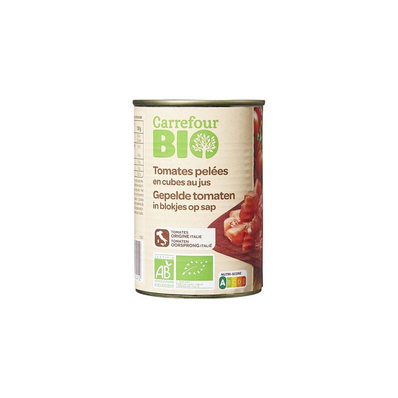 Carrefour Bio 400G Tomate En Cube Crf