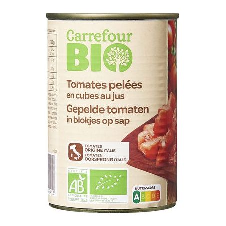 Carrefour Bio 400G Tomate En Cube Crf