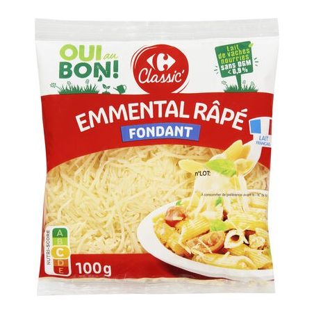 Crf Cdm 100G Emmental Rpé Sans Ogm Classic