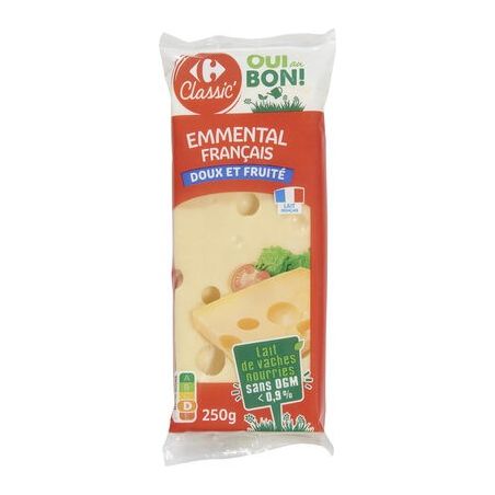 Crf Classic 250G Emmental Bloc Sans Ogm