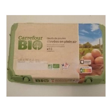 Carrefour Bio X15 Œufs Crf