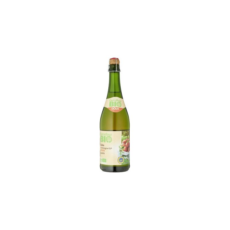 Carrefour Bio 75Cl Cidre Bretagne Doux Crf