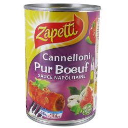 Zapetti Cannelloni Pur Bœuf 400 G
