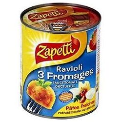 Zapetti Raviolis 3 Fromages Boite 4/3