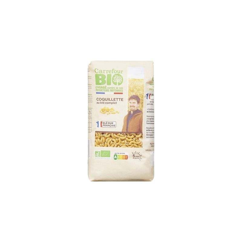 Carrefour Bio 400G Coquillette Complet Crf