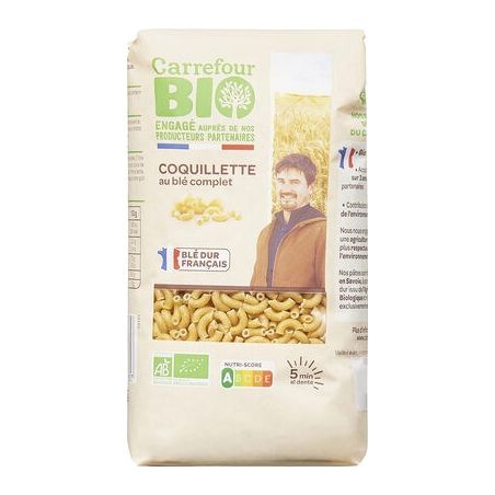 Carrefour Bio 400G Coquillette Complet Crf