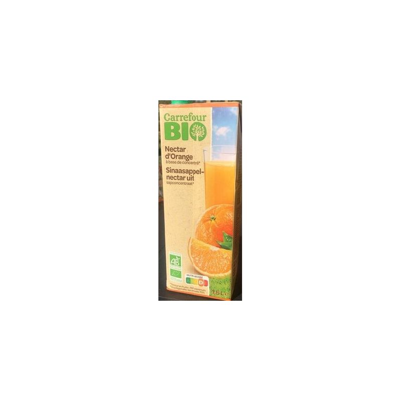 Carrefour Bio 1.5L Nect Oran Av Sucr Crf