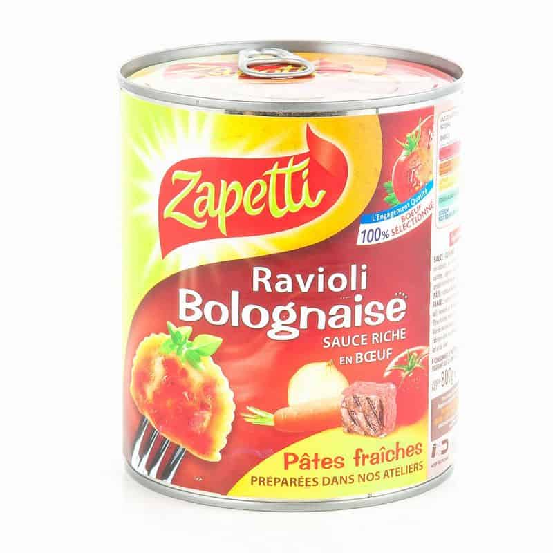 Zapetti Raviolis Bolognaise Boite 4/3