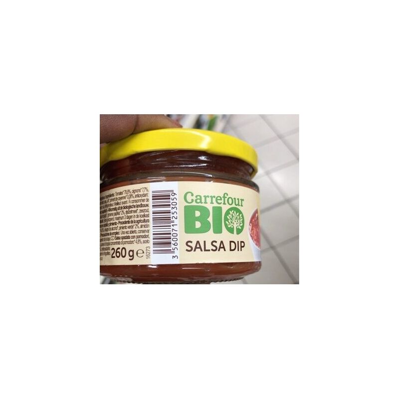 Carrefour Bio 260G Sauce Salsa Dip Medium Crf