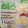 Carrefour Bio 350G Emmental Rpé Crf