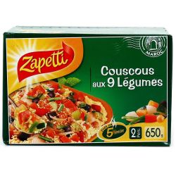 Zapetti Couscous Aux 9 Legumes 650G