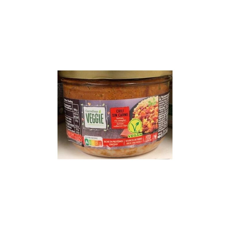 Carrefour Veggie 380G Chili Sin Carne Crf